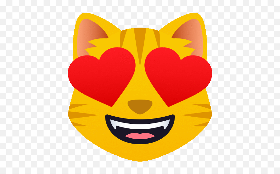 Smiling Cat With Heart Eyes People Gif - Smilingcatwithhearteyes People Joypixels Discover U0026 Share Gifs Smiley Emoji,Heart Eye Emoji Facebook