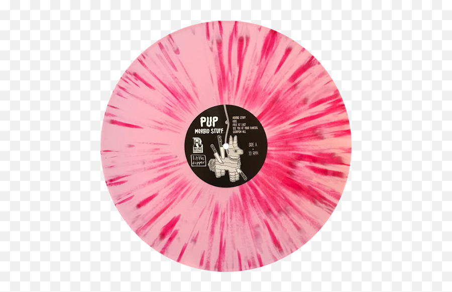 Pup - Pink Vinyls Emoji,Record Emoji