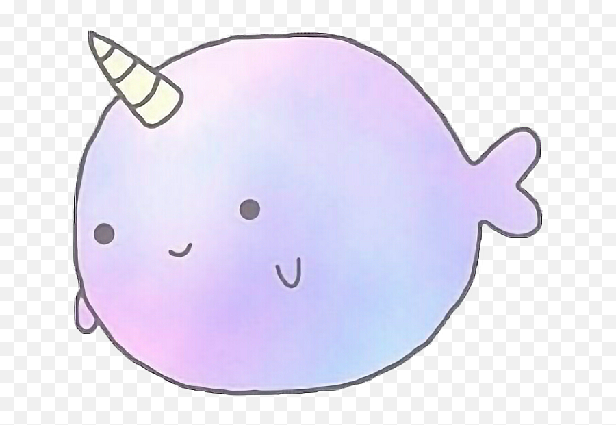 Cute Whale Png - Cute Fluffy Unicorns Emoji,Narwhal Emoji