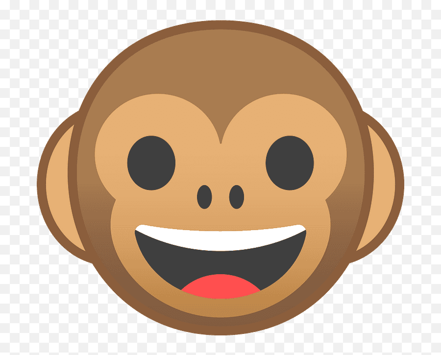 Monkey Face Emoji Clipart - Monkey Emoji,Nature Emoji