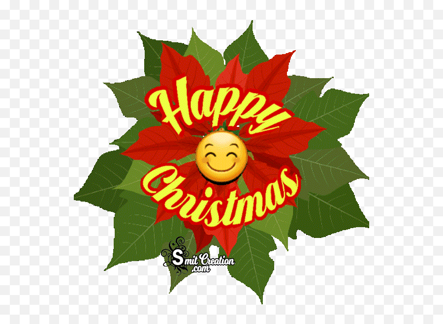 Happy Christmas Animated Smiley Gif - Happy Emoji,Christmas Emoticon