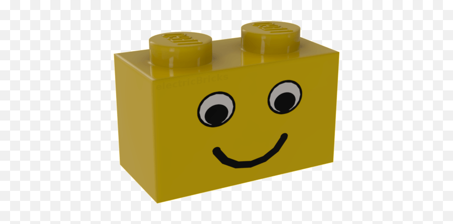 Lego 4107722 3005pe1 Green Brick 1 X 1 With Eye Simple Black - Happy Emoji,Side Eyes Emoticon