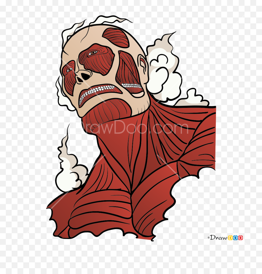 How To Draw Colossal Titan Attack On Titan - Easy Attack On Titan Draw Emoji,Throat Punch Emoji