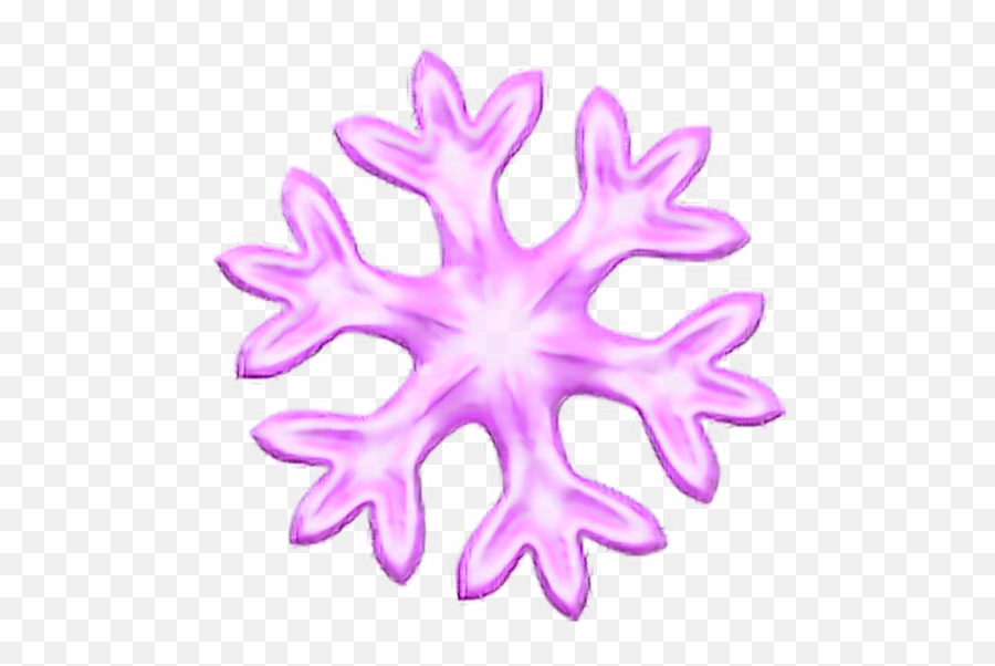 Pink Snowflake Emoji Snow Overlay Cute - Transparent Background Snowflake Emoji,Snowflake Emoji