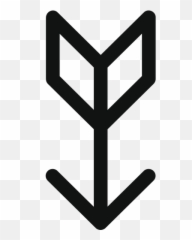 Love Arrow Down Hunting - Top And Bottom Arrows Emoji