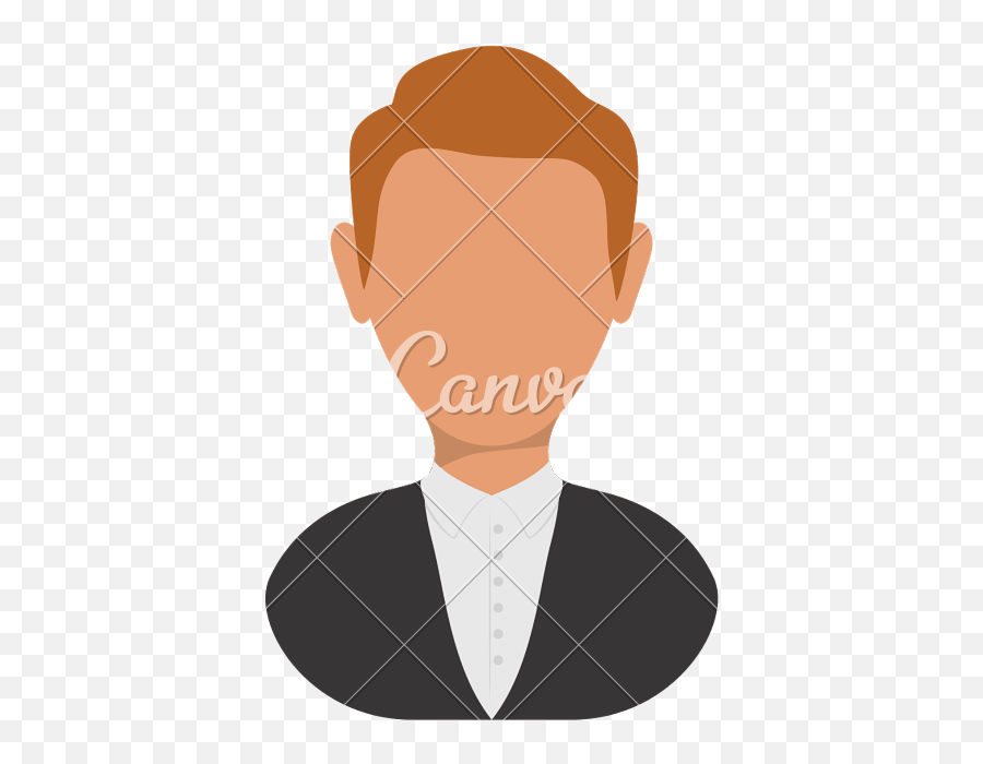 Faceless Man In Tuxedo Upper Body - Man Silhouette Upper Body Cartoon Emoji,Tuxedo Emoji