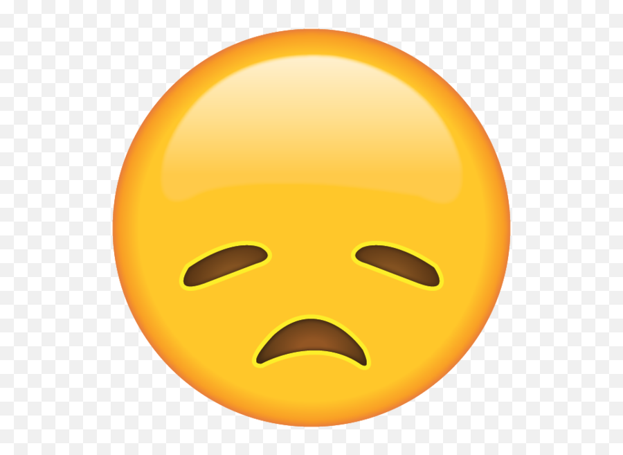 Disappointed Face Emoji - Sad Emoji Transparent,Idk Emoji
