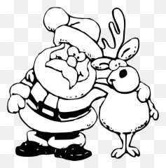 347456 Coloring Free Clipart - Christmas Black And White Emoji