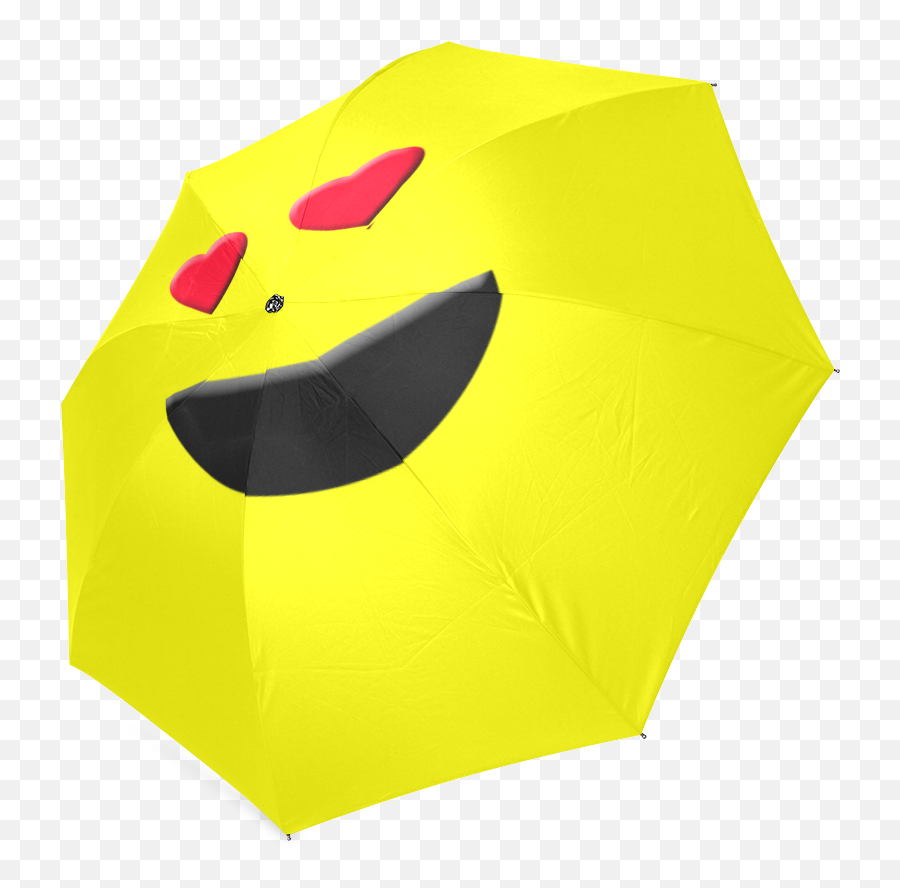 Emoticon Heart Smiley Foldable Umbrella - Umbrella Emoji,Umbrella Emoticon