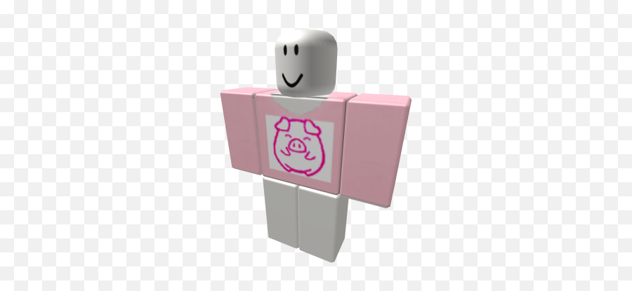 Cute Pink Shirt Pig Face - Hello Kitty Roblox Shirt Emoji,Pig Face Emoticon