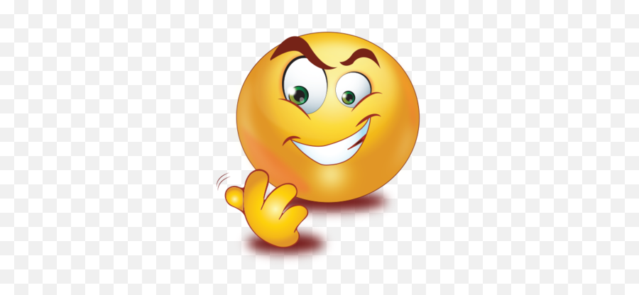 Evil Smile Come Hand Gesture Emoji - Evil Laughing Emoji Png,Evil Smile Emoji