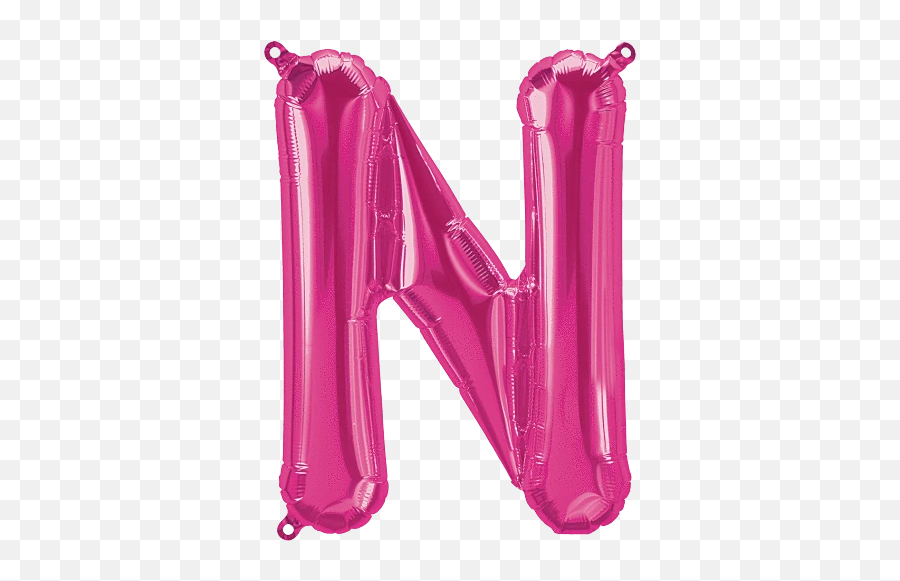 Magenta Letter N 16 Balloon - Balloon Letter N Emoji,Baloon Emoji
