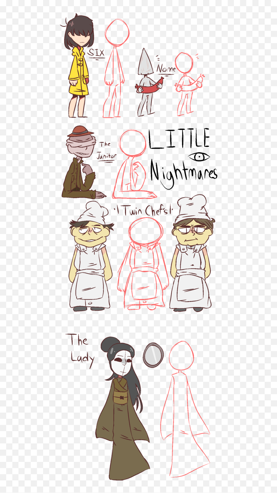 Cute Little Nightmares Drawings - Little Nightmares Chef Face Emoji,Emoji Mii