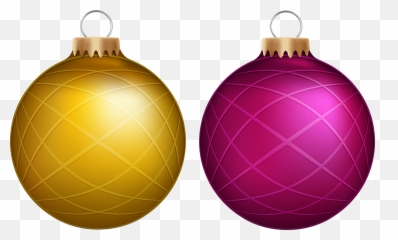 Yellow Christmas Ornaments Transparent Png Clipart Free - Emoji
