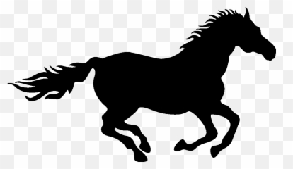 Running Clipart Horse Png - Horse Running Silhouette Png Emoji,Horse Emoji Png