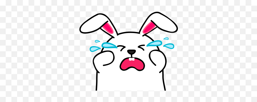 Lovely Rabbit Emoji By Phuong Hoang Co - Clip Art,Rabbit Face Emoji