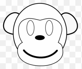 Coloring book Baby Monkeys Face Clip art - Outline Of A Outlines Emoji