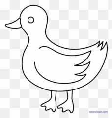 Clipart Free Stock Duck On - Outline Emoji