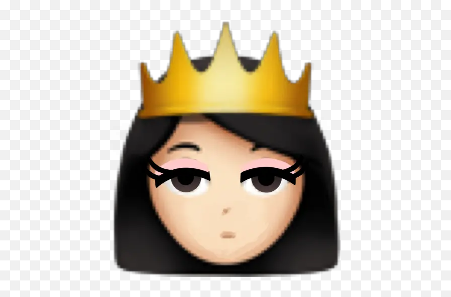 Emojis 2 Stickers For Whatsapp - Princess Emoji,Black Girl Emoji With Crown