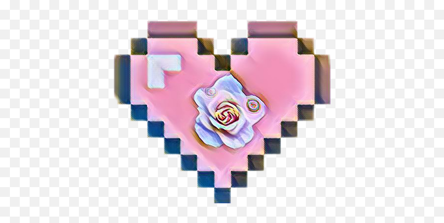 Trending - Pink Pixel Heart Emoji,Iono Emoji