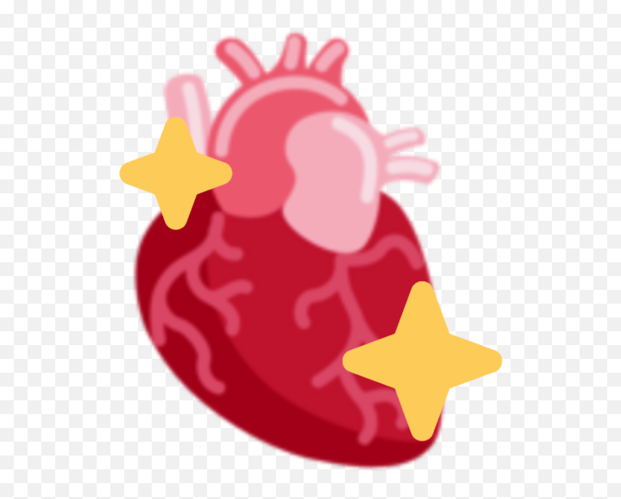 Sparklinganatomicalheart - Discord Emoji Anatomical Heart Emoji Discord,Sparkling Emoji
