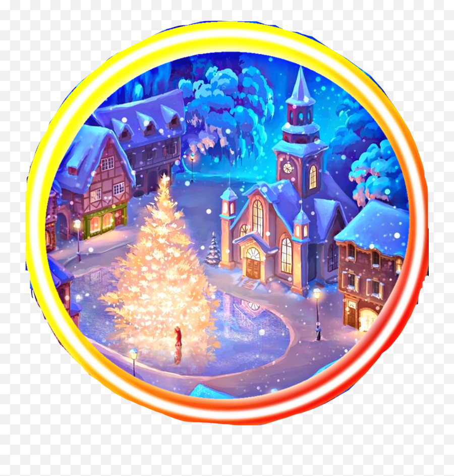 Christmas - Beautiful Magical Christmas Scenes Emoji,Christmas Lights Emoji