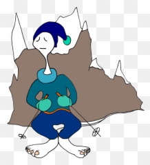Bigfoot Skiing - Illustration Emoji