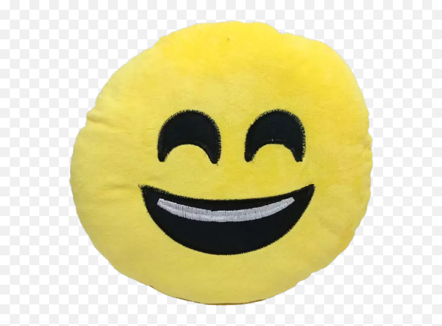 Cute Yellow Emoji Cushion Pillow Soft Plush Round Toy 30cm Smile - Happy,Toy Emoji