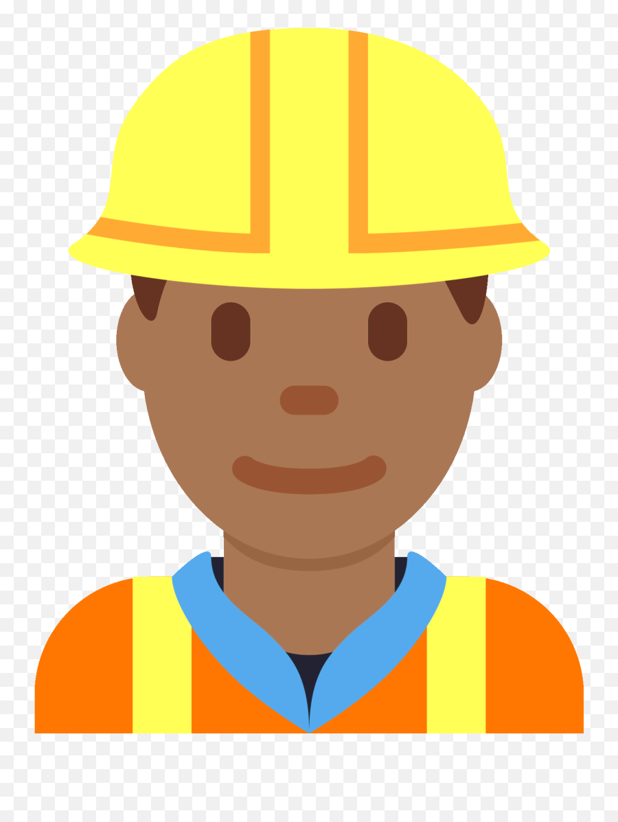 Hvac - Male Construction Worker Emoji,Wemoji