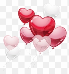 Love Heart Hearts Art Balloons Sticker - Transparent Background Heart Balloons Clipart Emoji,Heart Emoji Balloons