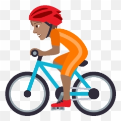 Biking Joypixels Gif - Man Cycling Emoji