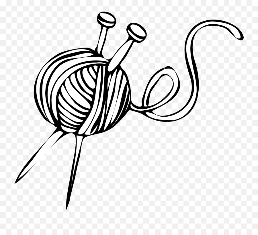Knitting Ball Needles Yarn Free Vector Graphics - Knitting Needles And Wool Emoji,Anime Emotion Symbols