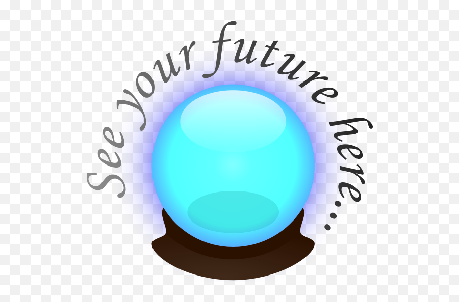 Blue Crystal Ball - Crystal Ball Future Clipart Emoji,Crystal Ball Emoji