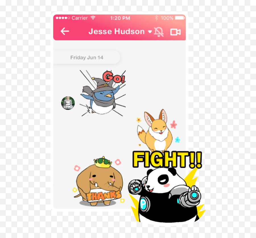 Fennec - Cartoon Emoji,Emojis For Messenger