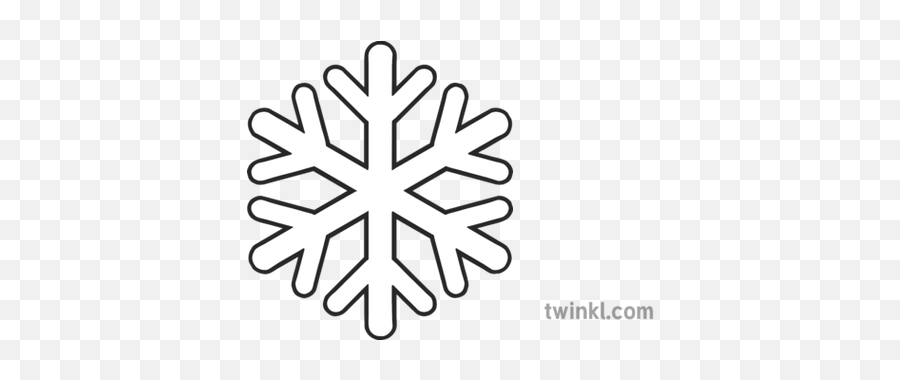 Snowflake Emoji Twinkl Newsroom Ks2 Black And White Rgb - Snowflake Clipart Black And White,Snowflake Emoji