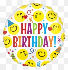 18 Emoji Birthday Party - Happy Birthday In Smileys,Birthday Emoji