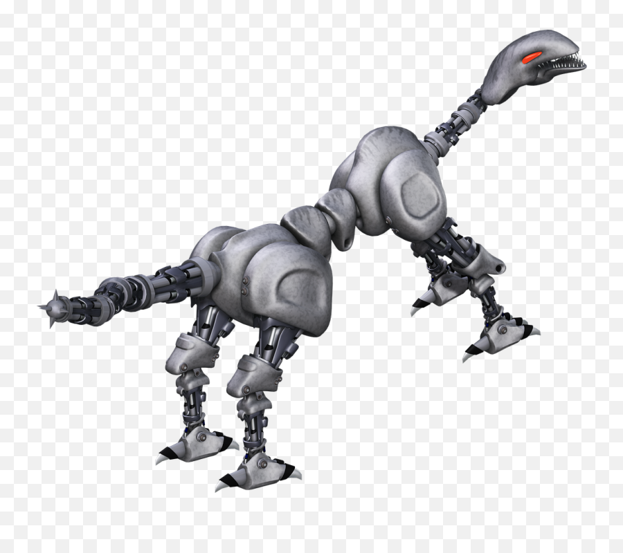 Robot Animal Metal Mechanical Fiction - Robots Animales Png Emoji,Dinosaur Emoji Android