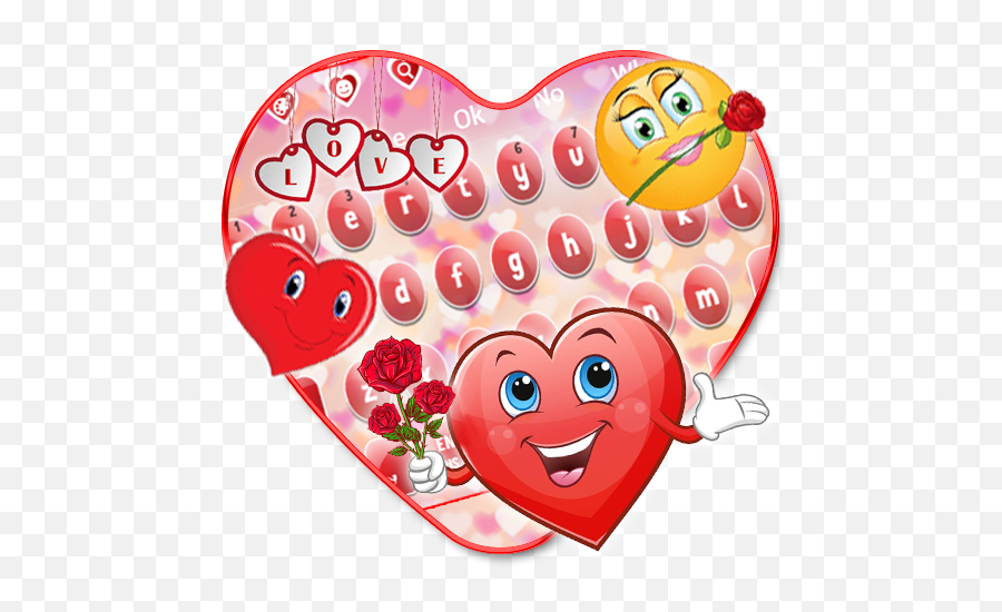 Love Emoticons Keyboard Theme - Cartoon Emoji,Drive Emoticon