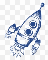 Drawing Rocket Ship Clipart Emoji