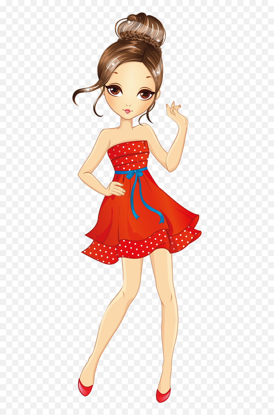 Fashion Clipart Fashion Girl Fashion - Beautiful Girl Clipart Emoji,Girl Lipstick Dress Emoji