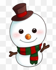 Christmas Snowman Clipart 2 - Art Cutest Emoji