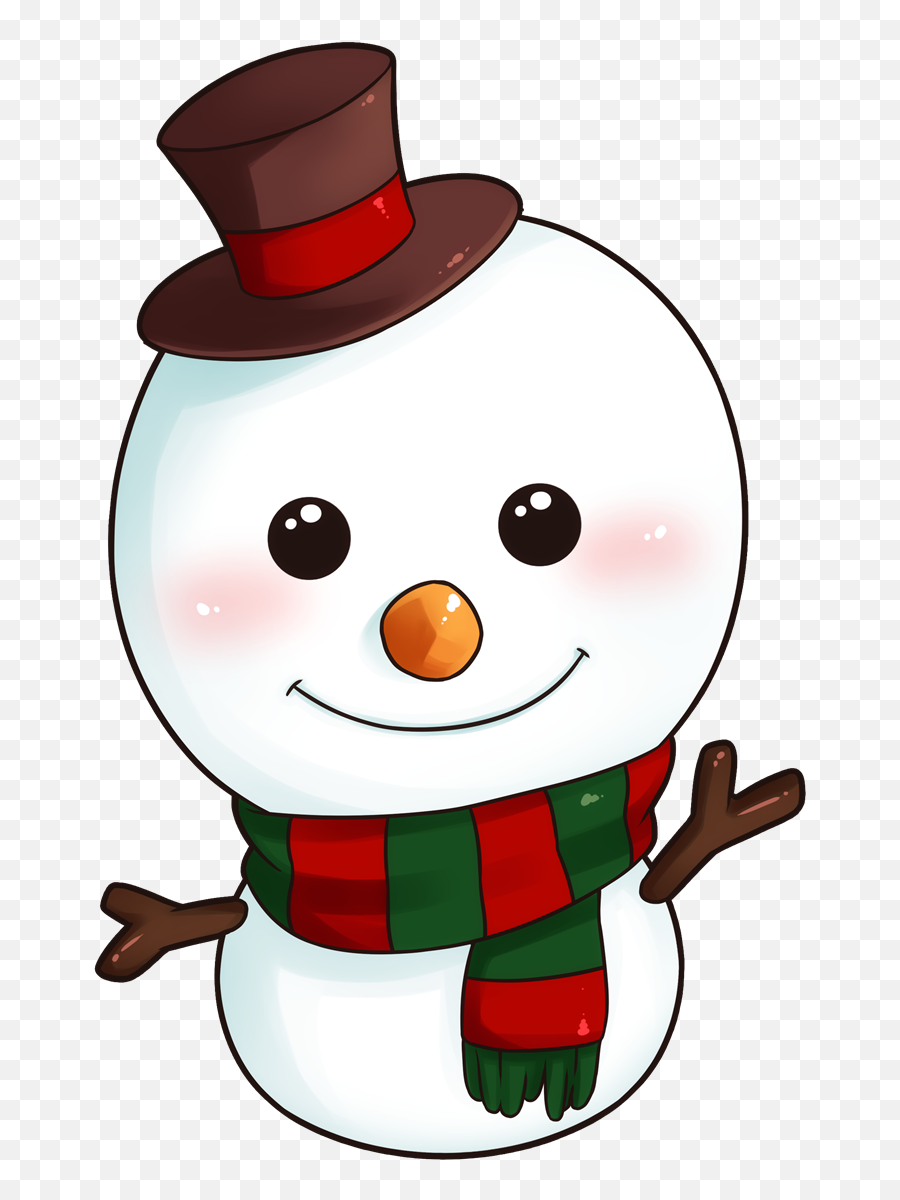 Christmas Snowman Clipart 2 - Clip Art Cutest Snowman Emoji,Snow Man Emoji
