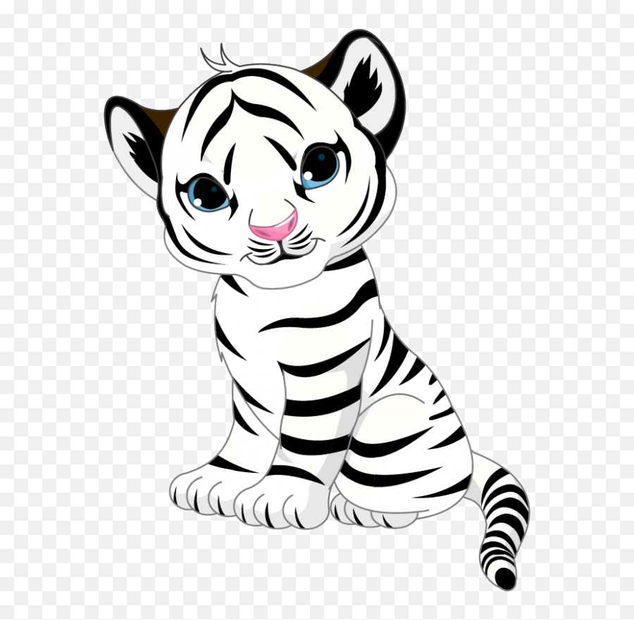 Tigers Drawing Charcoal Transparent - Baby Tiger Clipart Black And White Emoji,White Tiger Emoji