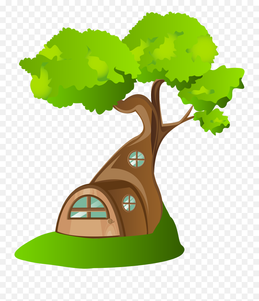 House Tree Banner Stock Png Files - Tree House Clipart Png Emoji,Treehouse Emoji