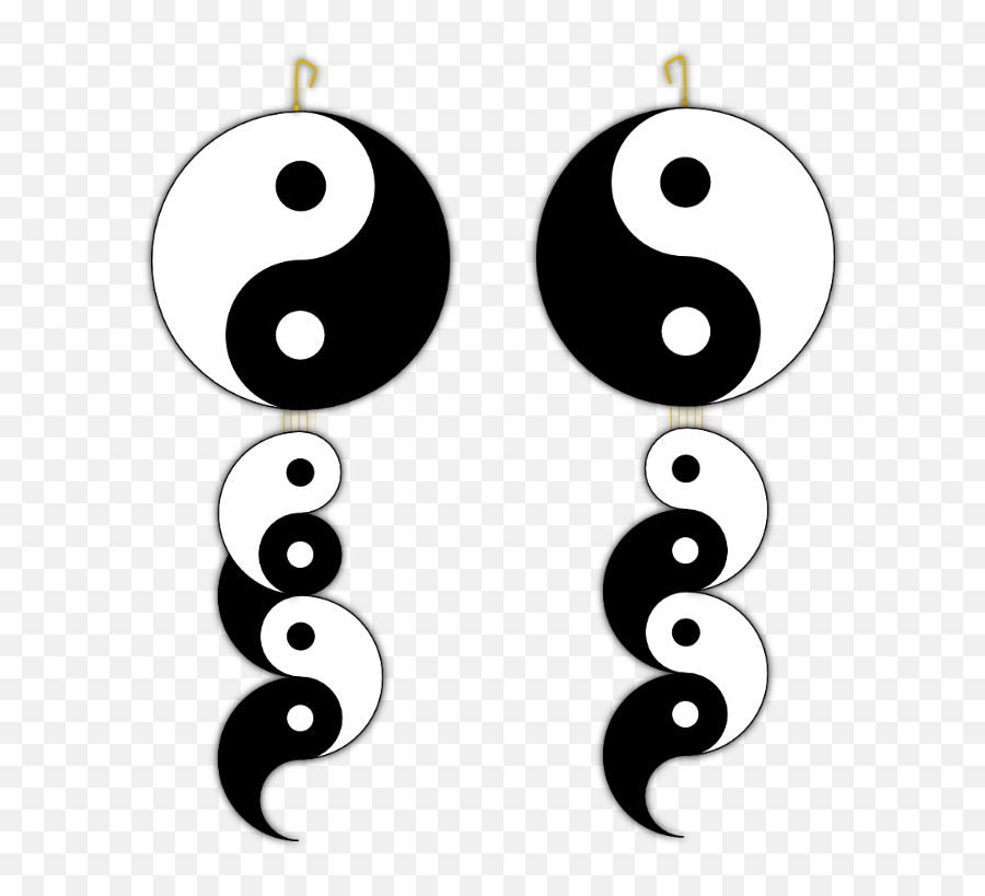 Download Free Png Yin Yang Earings - Circle Emoji,Yin And Yang Emoji