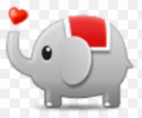 Enimals Elephant Sweet Cute Love Emoji - African Elephant,Elephant Emoji