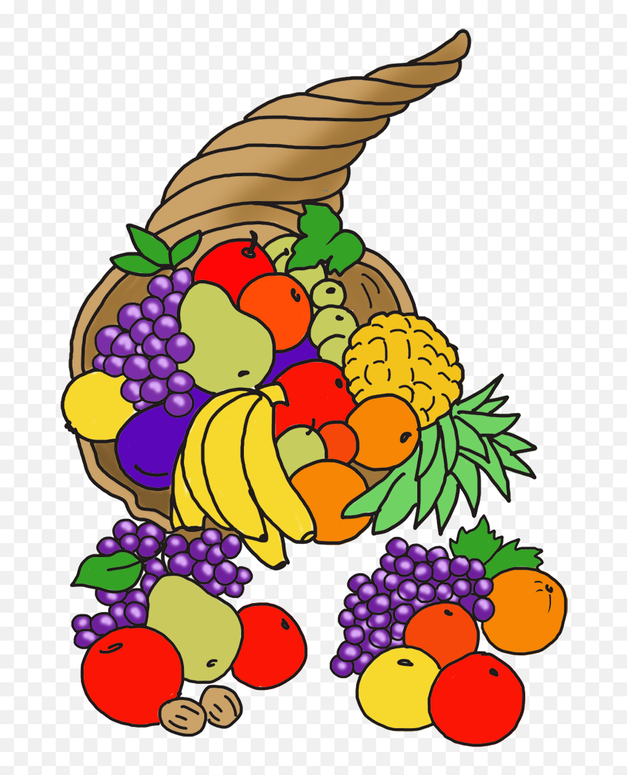 Happy Thanksgiving Clipart - Thanksgiving Cartoon Emoji,Cornucopia Emoji