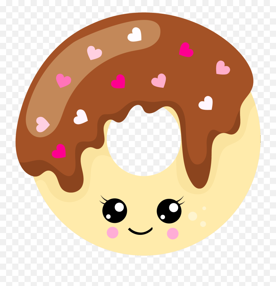 Donut Kawaii Clipart - Donuts Kawaii Emoji,Emoji Donuts