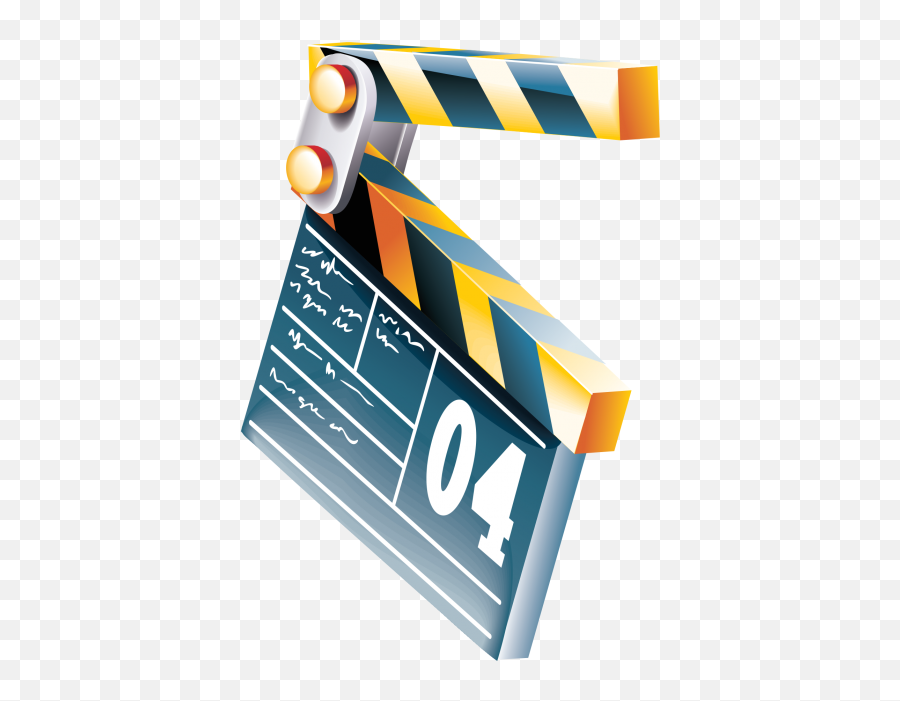 Clapperboard Icon Png 1 Png Image - Decoration De Cinema Png Emoji,Clapperboard Emoji