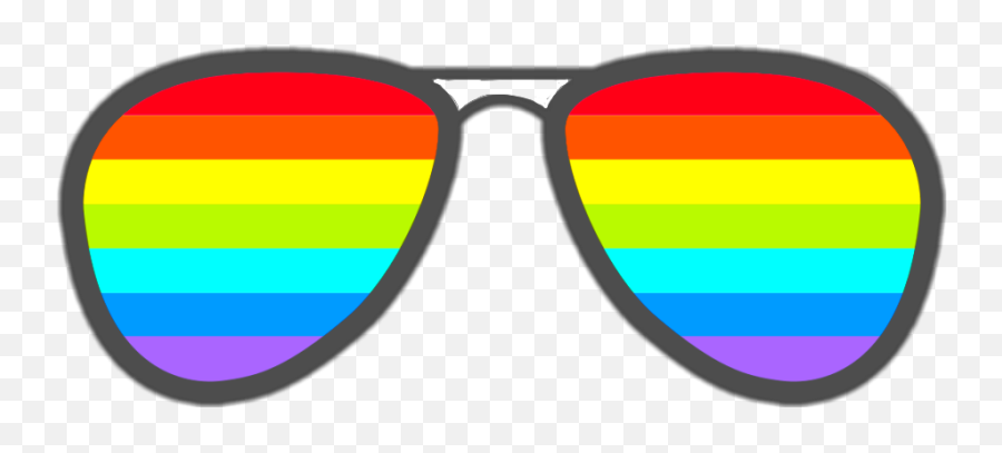 Glasses Rainbow Cool Shades - Sticker By Rainbow Glasses Transparent Background Emoji,Cool Shades Emoji